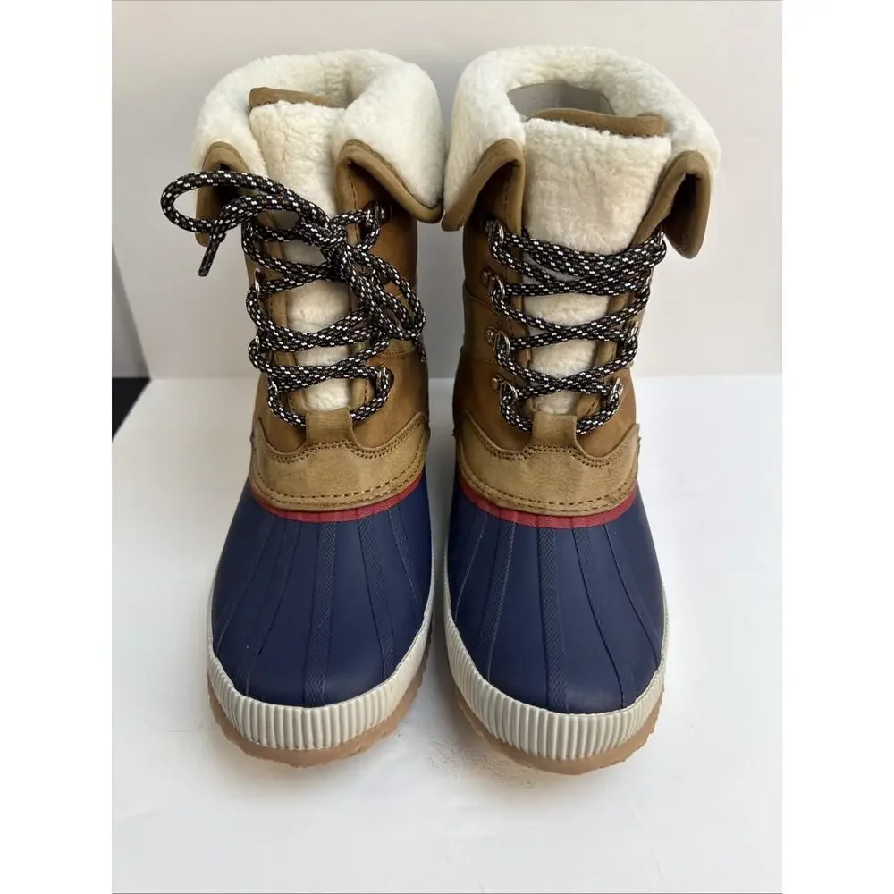 Tommy Hilfiger Rustee Brown Lined Lace Up Winter Snow Boots 6 M NWB